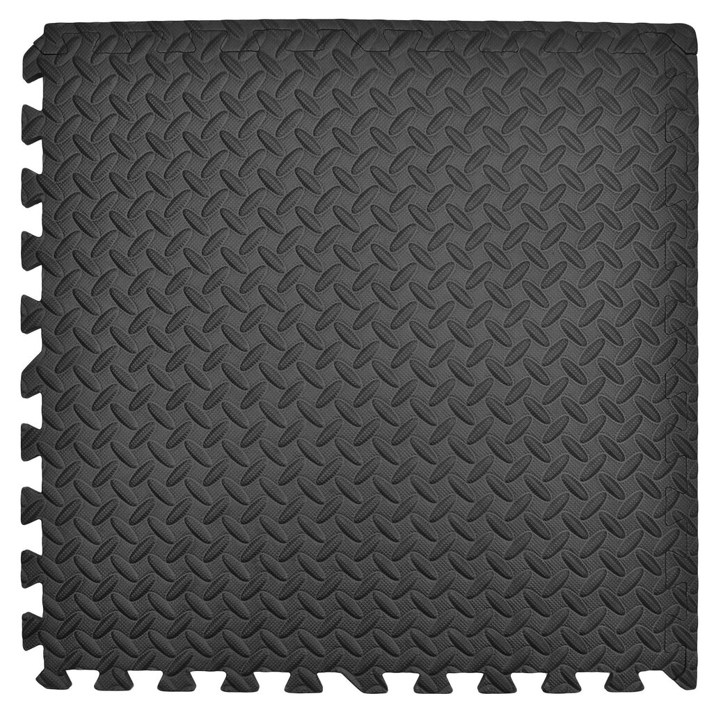 Putu puzles fitnesa paklājiņš Humbi 3 gab. melns 62 x 62 x 1 cm cena un informācija | Attīstošie paklājiņi | 220.lv