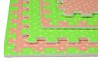 Puzzle Putu paklājiņš Humbi 4 gab rozā zaļš 62 x 62 x 1 cm cena un informācija | Attīstošie paklājiņi | 220.lv
