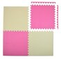 Putu puzle Humbi paklājiņš 62x62x1 cm 4 gab krēmkrāsas rozā cena un informācija | Attīstošie paklājiņi | 220.lv