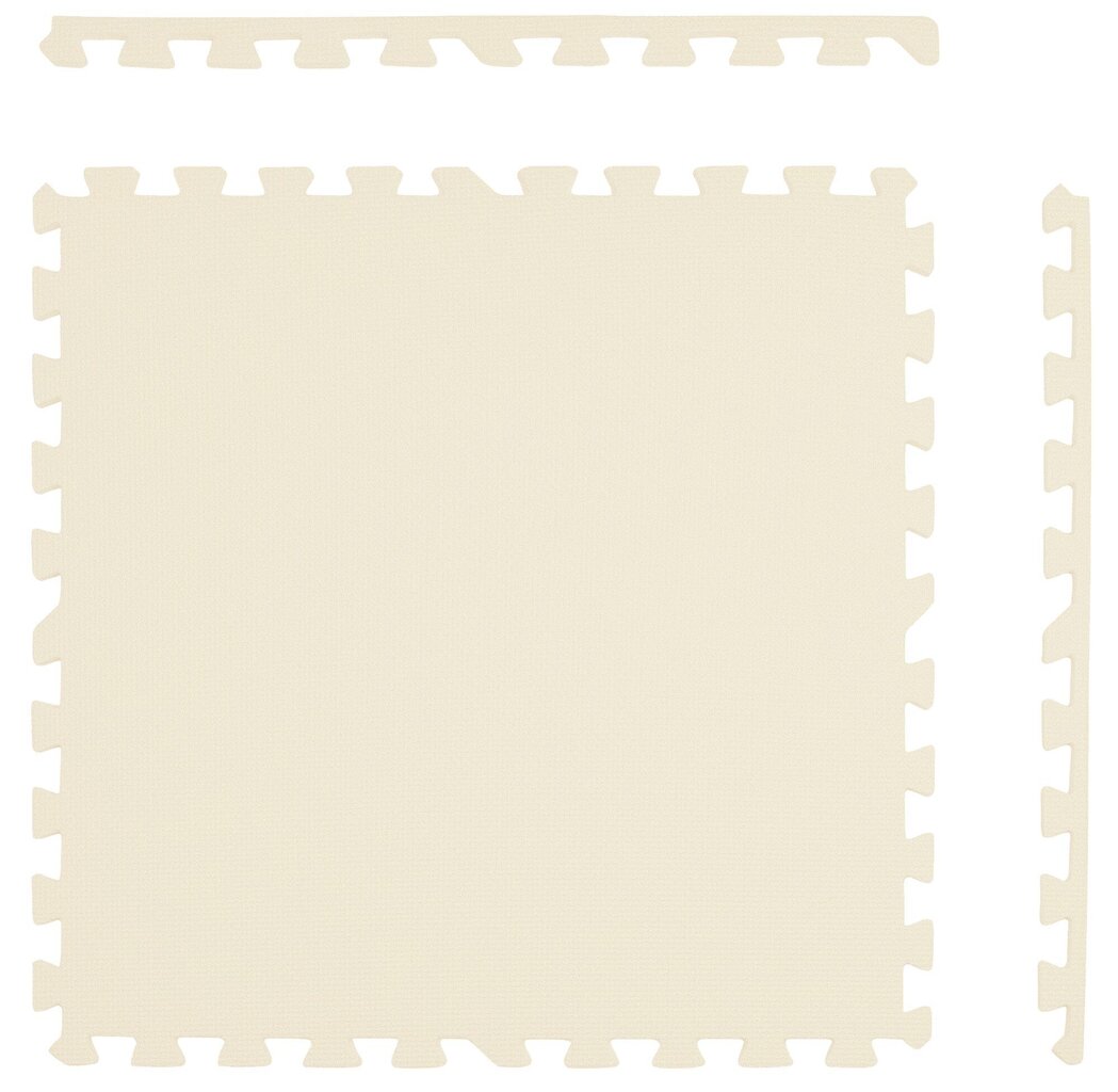 Putu paklājiņš Humbi 3 gab., krēmkrāsas 62 x 62 x 1 cm cena un informācija | Attīstošie paklājiņi | 220.lv