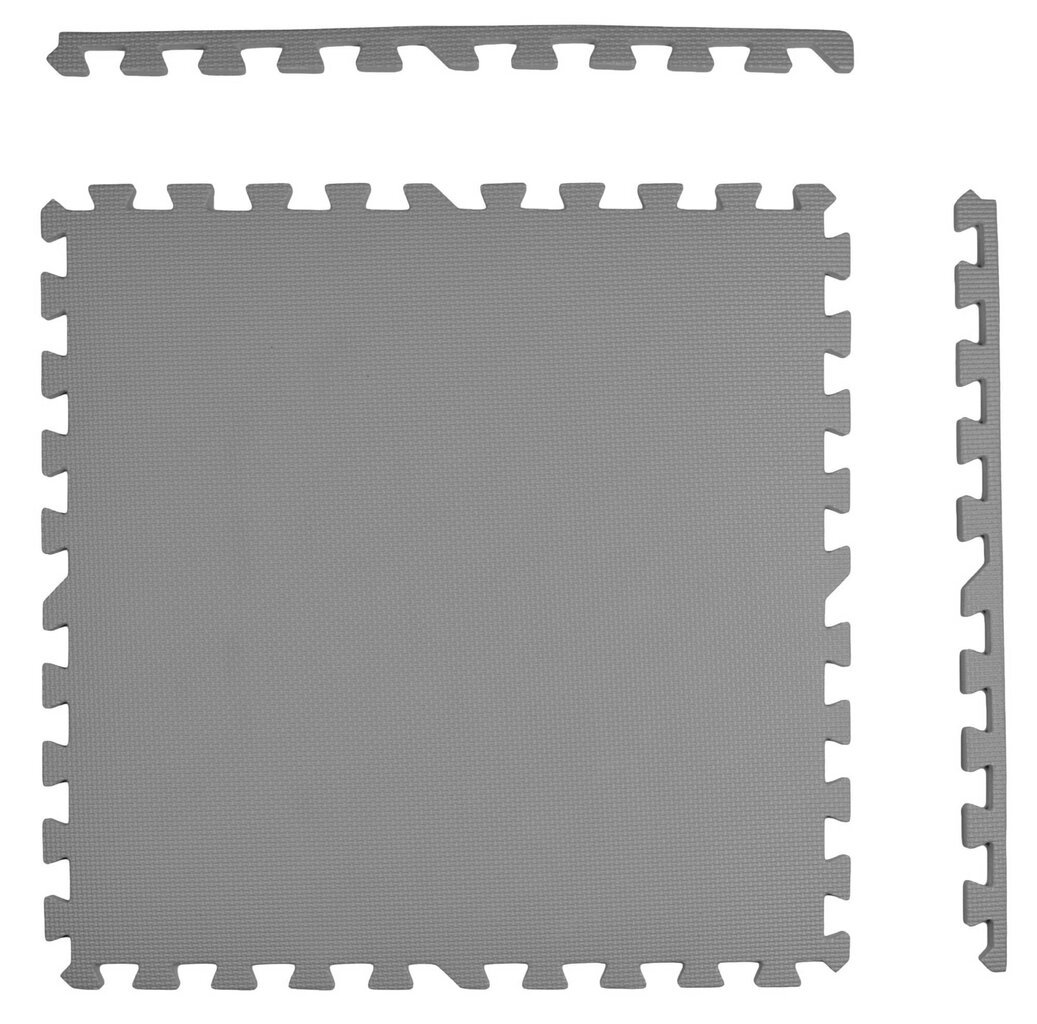 Putu puzle Humbi paklājs 3 gab. tumši pelēks 62 x 62 x 1 cm cena un informācija | Attīstošie paklājiņi | 220.lv