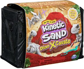 Kinetic Sand Dino XCavate dinozauru skeleta meklēšanas komplekts ar smiltīm un piederumiem cena un informācija | Attīstošās rotaļlietas | 220.lv