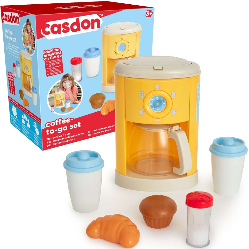 Komplekts kafijas automāts tējas pagatavošanai bērniem + piederumi Casdon цена и информация | Rotaļlietas meitenēm | 220.lv