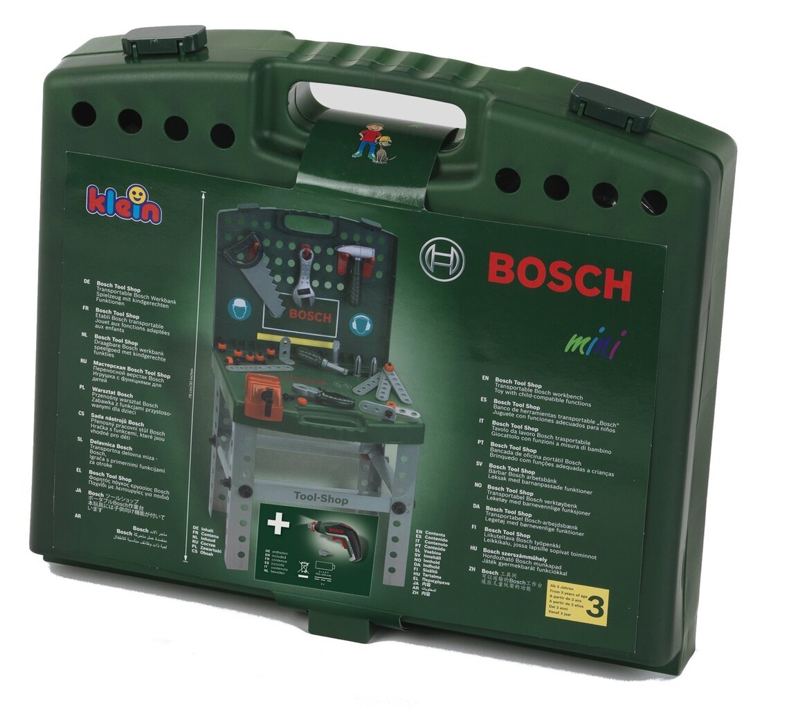 Bosch darbnīca Klein ar skrūvgriezi futrālī cena un informācija | Rotaļlietas zēniem | 220.lv