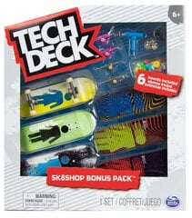 Komplekts Tech Deck Sk8Shop 6 deskorolek Bonus Pack Girl + aksesuāri cena un informācija | Rotaļlietas zēniem | 220.lv
