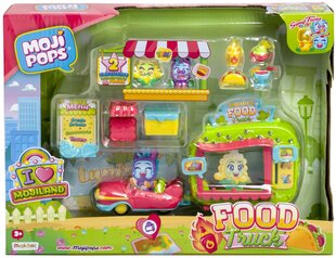 Furgons Moji Pops MojiLand I Love Food Truck + 2 figūriņas MagicBox cena un informācija | Attīstošās rotaļlietas | 220.lv