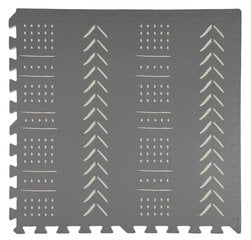 Putuplasta paklājiņš Humbi puzle 3 gab. pelēks 62 x 62 x 1 cm цена и информация | Развивающие коврики | 220.lv