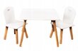 Komplekts galds + 2 krēsli MPMAX ,balts cena un informācija | Bērnu krēsliņi un bērnu galdiņi | 220.lv
