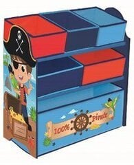 Kumode rotaļlietām pirāts, zils cena un informācija | Plaukti bērnu istabai | 220.lv