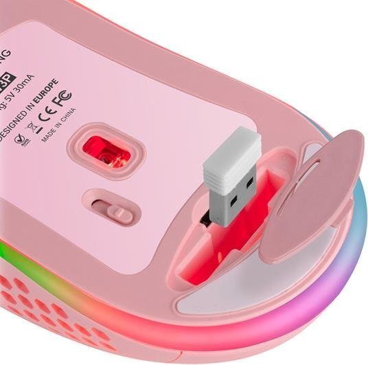 MARS GAMING MMW3 bezvadu spēļu pele USB USB / RGB cena un informācija | Peles | 220.lv