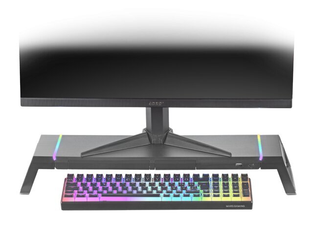 MARS GAMING MGS-ONE Monitora statīvs Chroma RGB / USB 2.0 цена и информация | Portatīvo datoru dzesēšanas paliktņi un citi piederumi | 220.lv