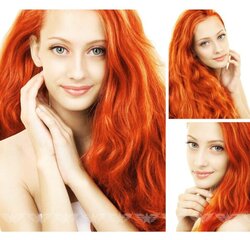 Натуральные ярко-рыжие волосы на заколках Remy 6 частей, 130 нет. цена и информация | Аксессуары для волос | 220.lv