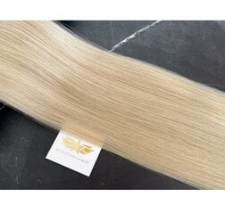 Натуральные накладные волосы на заколках светлейший блонд Remy 6 частей, 60 нет. цена и информация | Аксессуары для волос | 220.lv