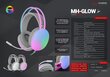 Mars Gaming Mh-glow Rgb Chroma Flow spēļu austiņas 3,5 mm / USB cena un informācija | Austiņas | 220.lv