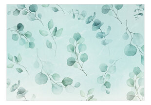 Фотообои с инструментом и клеем - Синие листья эвкалипта, 400x280 см цена и информация | Фотообои | 220.lv