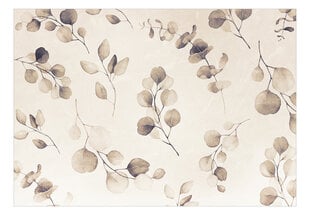 Фотообои с инструментом и клеем - Бежевые листья эвкалипта, 400x280 см цена и информация | Фотообои | 220.lv