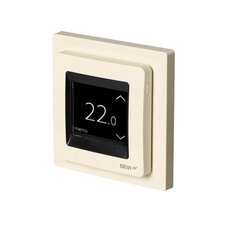 Electroniskais programmējamais termostats Devi Devireg Touch Ivory цена и информация | Нагревательные коврики для пола и зеркал | 220.lv