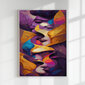 Glezna pēc cipariem ierāmēta "Krāsainas skumjas" Oh Art! 40x50 cm cena un informācija | Gleznas pēc numuriem | 220.lv