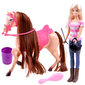 Anlilija lelle ar zirgu un aksesuāriem cena un informācija | Rotaļlietas meitenēm | 220.lv