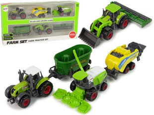 Lauksaimniecības transportlīdzekļu komplekts, 6 gab. cena un informācija | Rotaļlietas zēniem | 220.lv