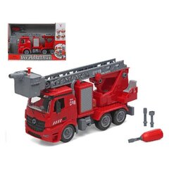 Пожарный грузовик с подсветкой и звуком Diy Assembly, 37 x 25 см цена и информация | Конструктор автомобилей игрушки для мальчиков | 220.lv