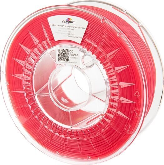 3D printēšanas diegs Spectrum PLA Thermoactive 175mm 1000g 80172 Red цена и информация | Smart ierīces un piederumi | 220.lv