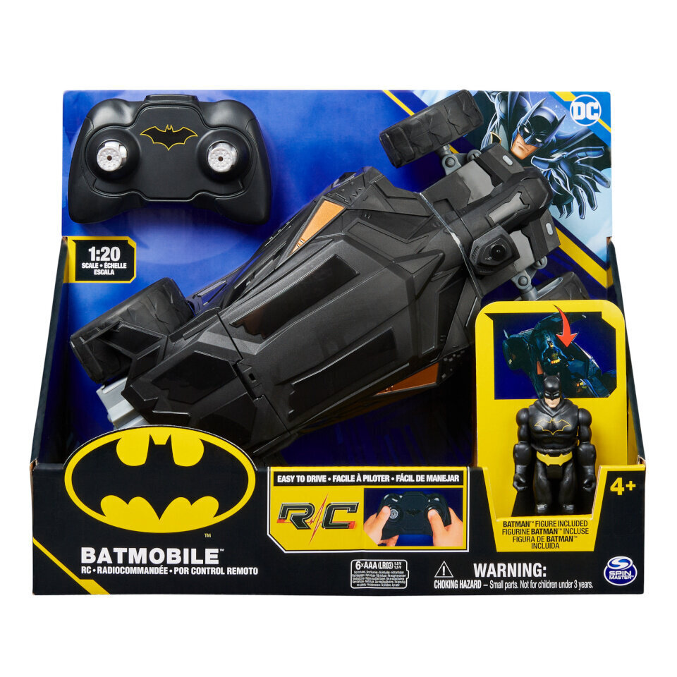 Attālināti vadāma automašīna Dc Batman Batmobile RC cena un informācija | Rotaļlietas zēniem | 220.lv