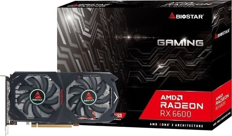 Biostar Raderon RX6600 (VA6606RM81) цена и информация | Videokartes (GPU) | 220.lv