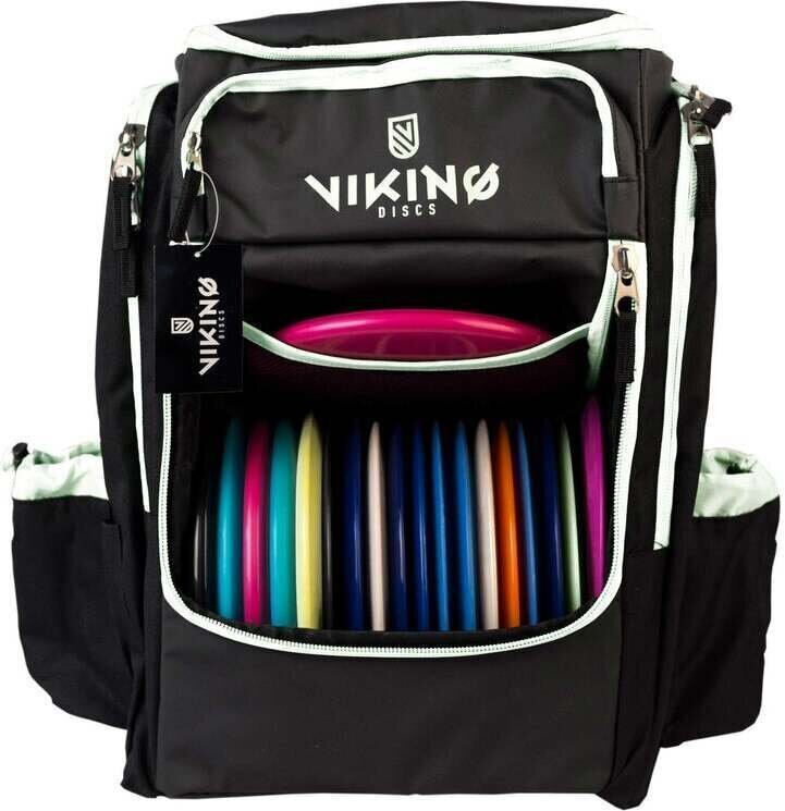 Disku golfa mugursoma Viking Discs Tour Bag, melna/balta cena un informācija | Disku golfs | 220.lv