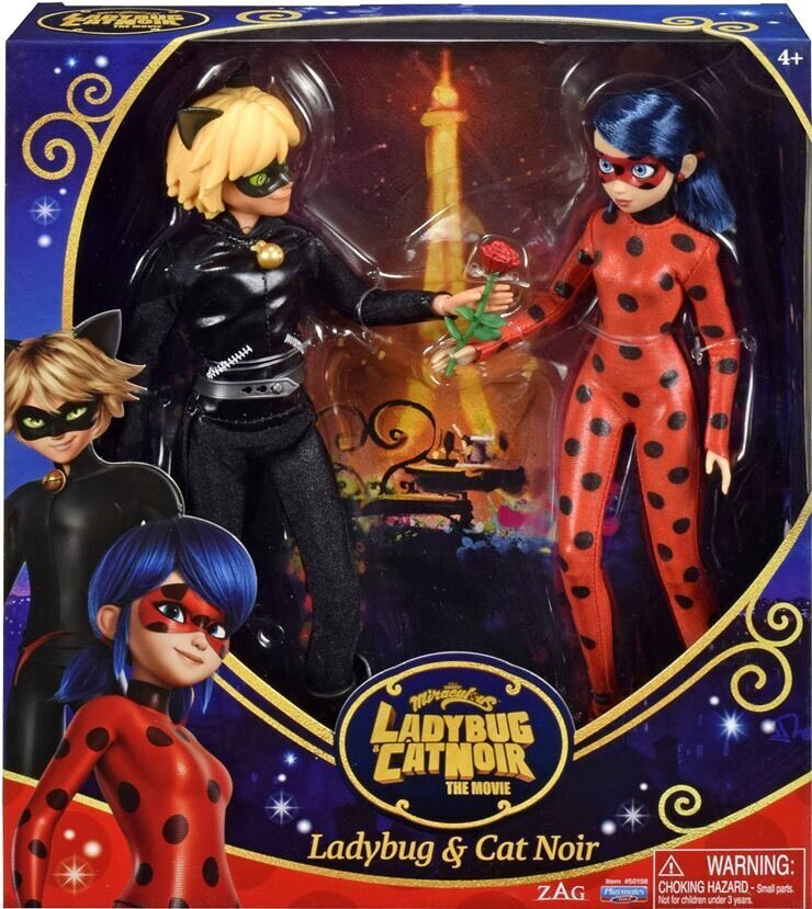 Leļļu komplekts Miraculous Ladybug Cat Noir cena un informācija | Rotaļlietas meitenēm | 220.lv