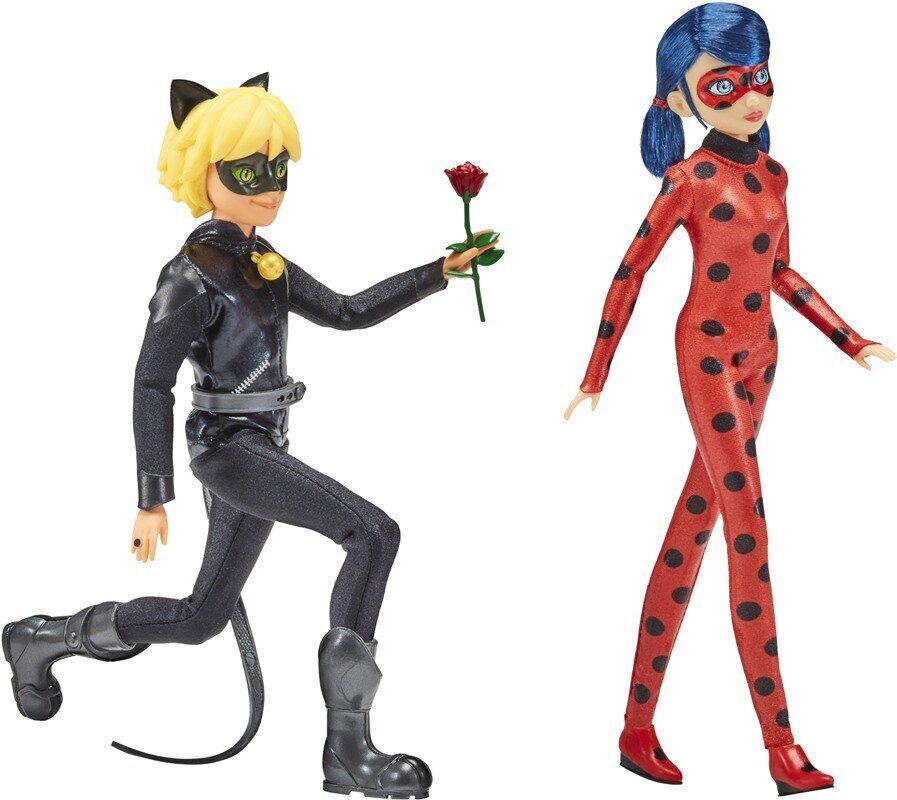 Leļļu komplekts Miraculous Ladybug Cat Noir cena un informācija | Rotaļlietas meitenēm | 220.lv