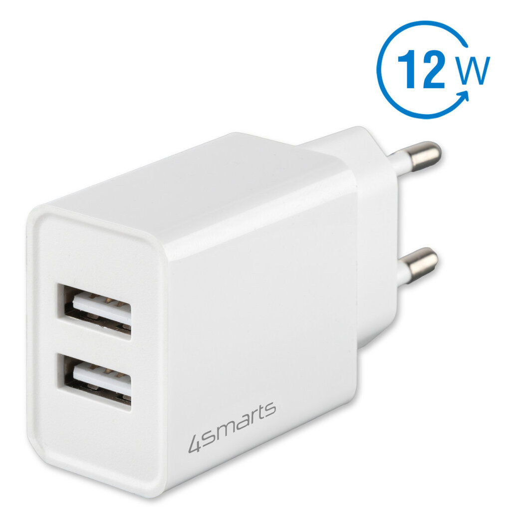 Sienas lādētājs (bezvadu) VoltPlug Dual 12W, balts цена и информация | Lādētāji un adapteri | 220.lv