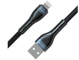 USB-A Lightning kabelis PremiumCord 10W 1m., melns cena un informācija | Kabeļi un vadi | 220.lv