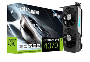 Zotac Gaming GeForce RTX 4070 Twin Edge (ZT-D40700E-10M) cena un informācija | Zotac Datortehnika | 220.lv