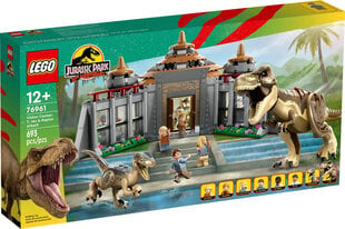 LEGO Jurassic World Центр для посетителей: атака тираннозавра и хищник 76961 цена и информация | Kонструкторы | 220.lv