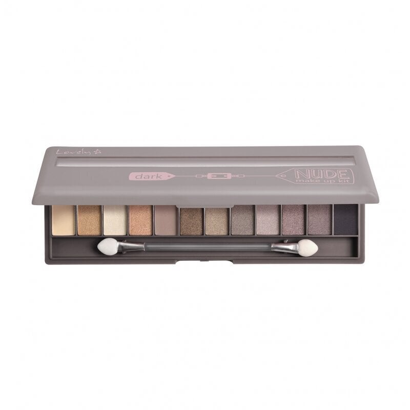 Acu ēnu palete Lovely Make Up Kit Dark Nude, 13 g cena un informācija | Acu ēnas, skropstu tušas, zīmuļi, serumi | 220.lv