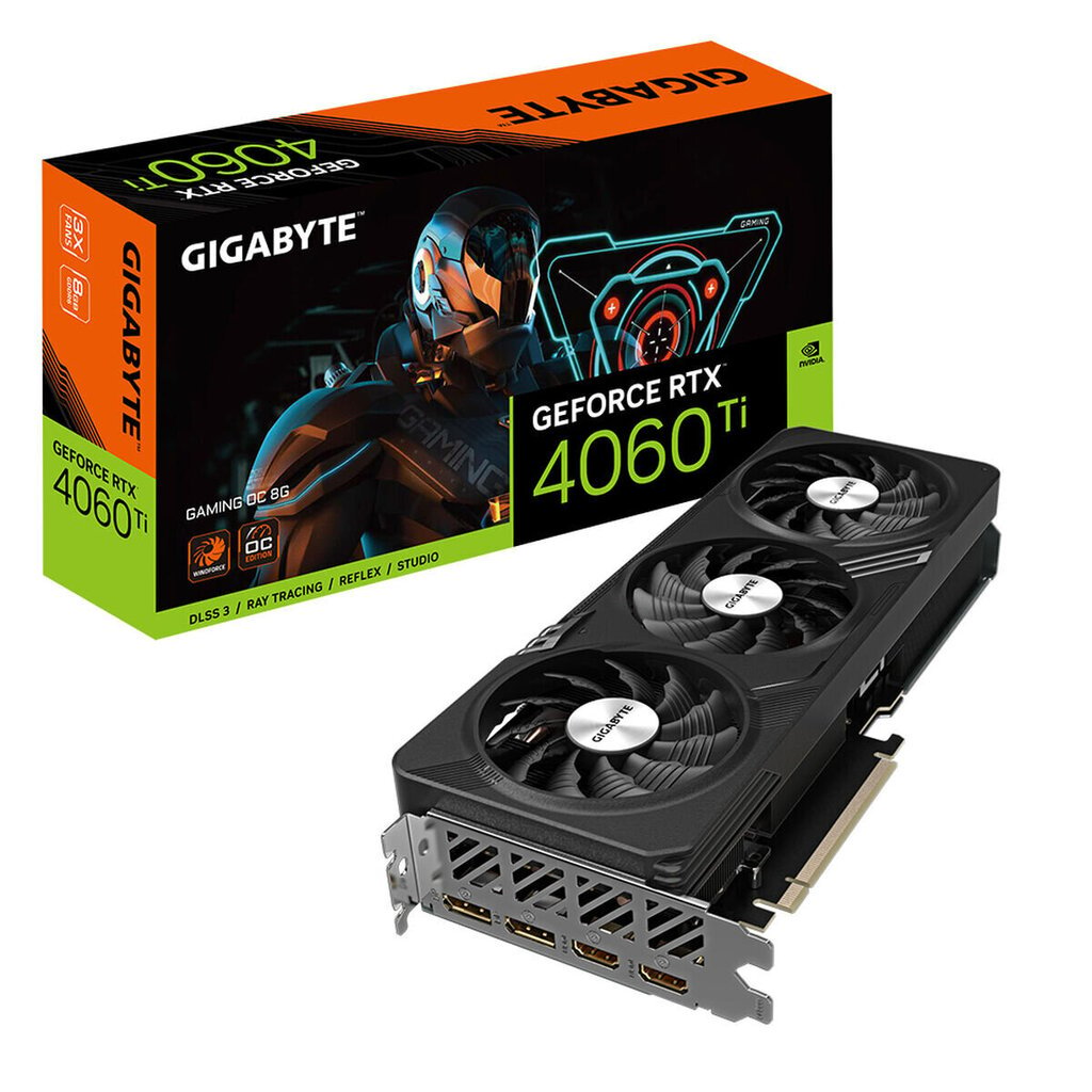 Gigabyte GeForce RTX­­ 4060 Ti Gaming OC 8G GV-N406TGAMINGOC-8GD cena un informācija | Videokartes (GPU) | 220.lv