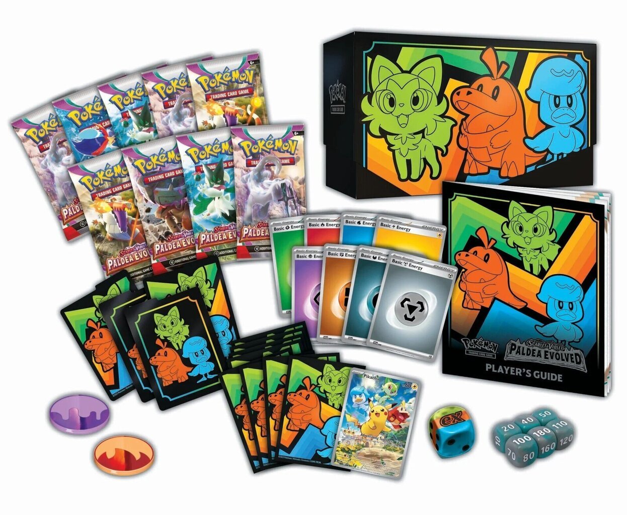 Kartes Pokemon Scarlet & Violet 2: Paldea Evolved Elite Trainer Box, EN цена и информация | Galda spēles | 220.lv