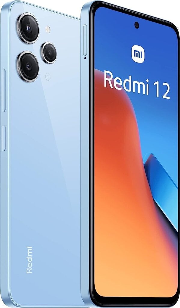 Xiaomi Redmi 12 4/128GB MZB0ECYEU Sky Blue cena un informācija | Mobilie telefoni | 220.lv
