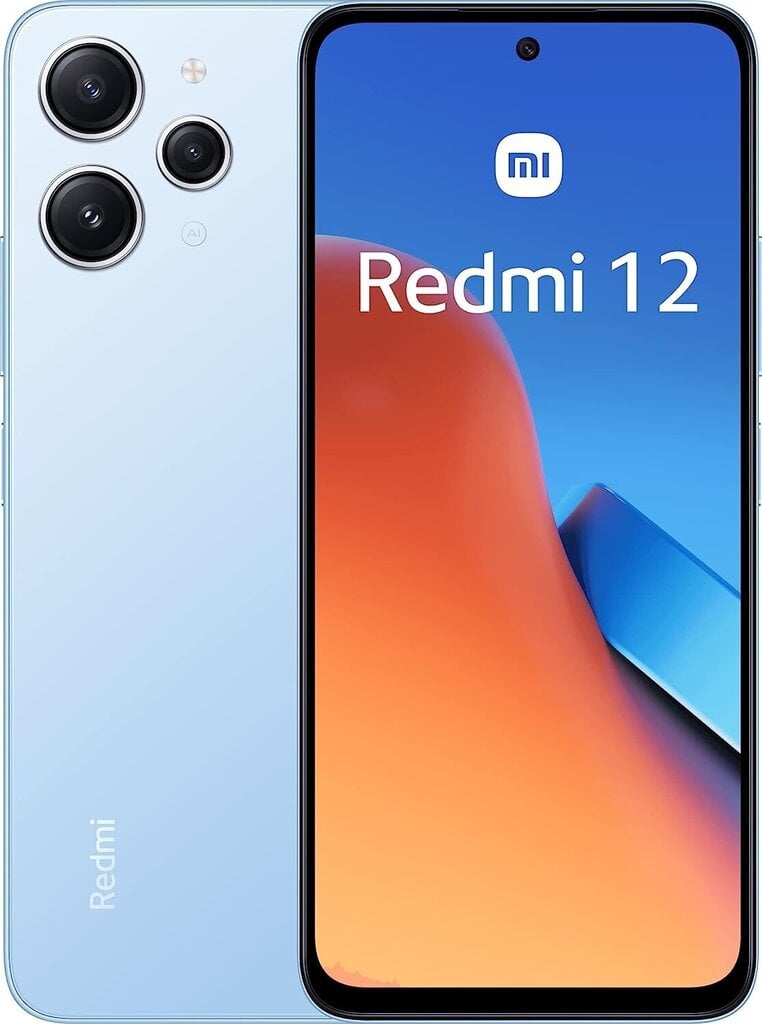 Xiaomi Redmi 12 4/128GB MZB0ECYEU Sky Blue цена и информация | Mobilie telefoni | 220.lv