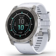 Garmin epix Pro Gen 2 Sapphire Titanium/Whitestone 51мм цена и информация | Смарт-часы (smartwatch) | 220.lv