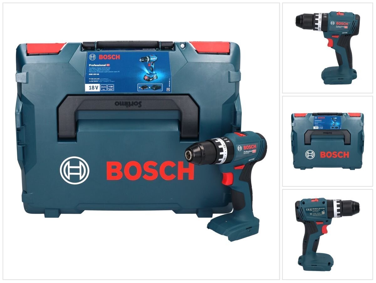 Akumulatora triecienurbjmašīna Bosch GSB 18V-45 цена и информация | Skrūvgrieži, urbjmašīnas | 220.lv