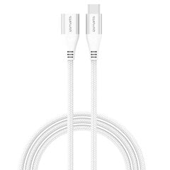 Удлиненный кабель USB-C 60Вт 1,5 м., белый цена и информация | Кабели и провода | 220.lv