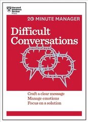 Difficult Conversations (HBR 20-Minute Manager Series) cena un informācija | Ekonomikas grāmatas | 220.lv