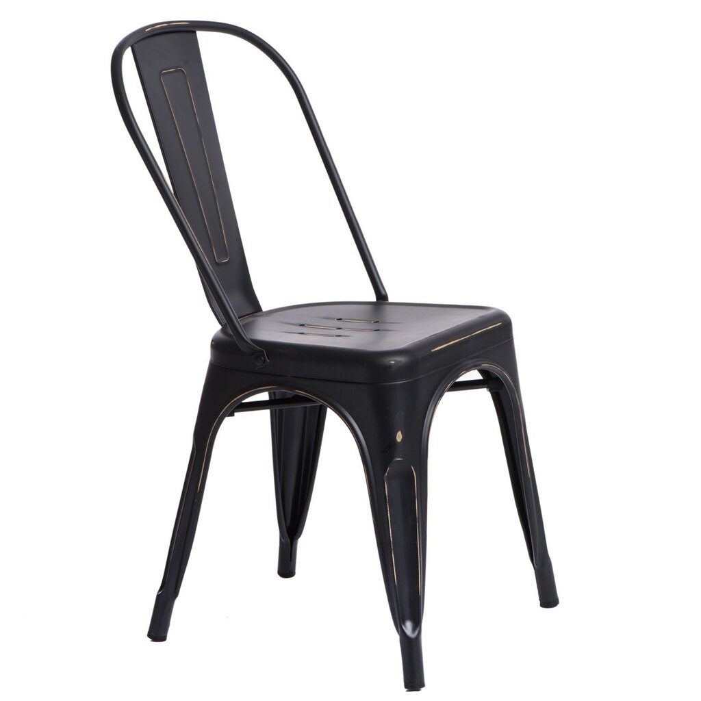 "Paris Antique" krēsls melns cena un informācija | Virtuves un ēdamistabas krēsli | 220.lv