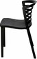Muna krēsls no melnas plastmasas cena un informācija | Virtuves un ēdamistabas krēsli | 220.lv
