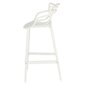 Lexi bāra krēsls balta plastmasa cena un informācija | Virtuves un ēdamistabas krēsli | 220.lv