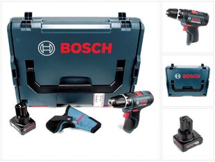 Аккумуляторная ударная дрель Bosch GSR 12V-15 цена и информация | Шуруповерты, дрели | 220.lv