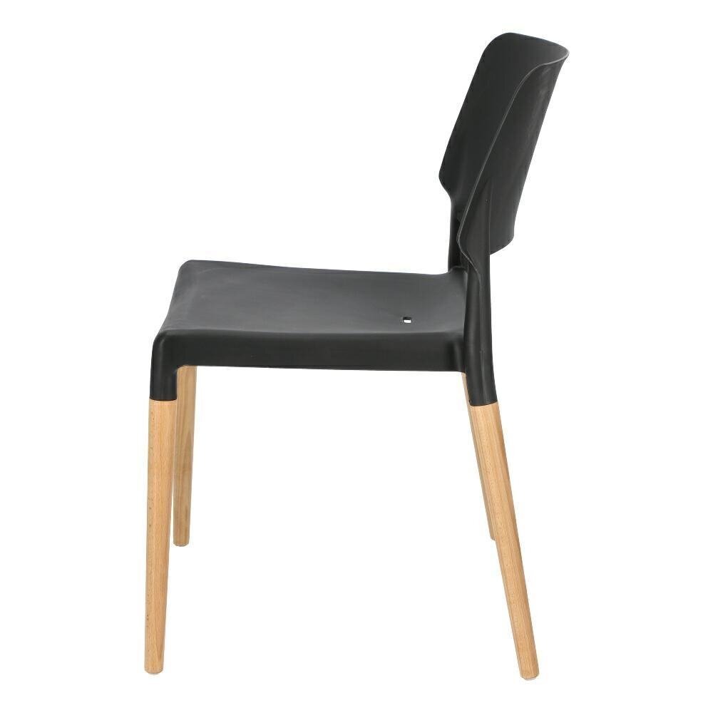 Krēsls Cole (Ecco krēsls) melns cena un informācija | Virtuves un ēdamistabas krēsli | 220.lv
