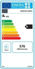 Spiediena boilers Wahlbach, novietojams zem izlietnes, 15 l, plāns UTS15 cena un informācija | Ūdens sildītāji | 220.lv